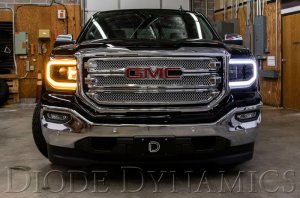 GMC Sierra 1500 Halo Ring Bulb - Front - Diode Dynamics - HD LED - Switchback - `16-`18